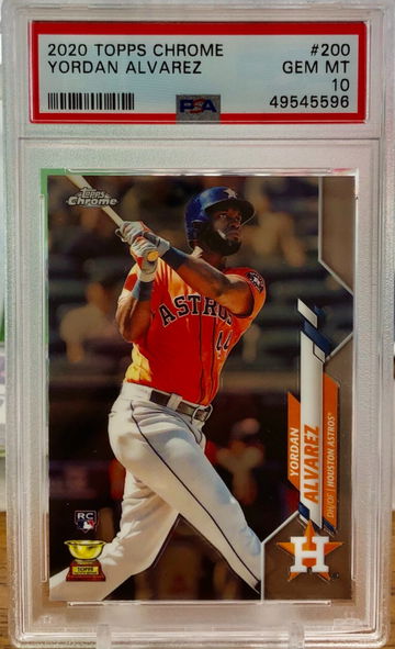 2020 Topps Chrome Yordan Alvarez RC PSA 10