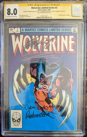 Wolverine Limited Series #2 CGC 8.0 Signature Series