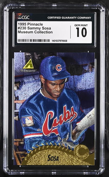 1995 PINNACLE SAMMY SOSA MUSEUM COLLECTION #230 CGC 10 BS.E1.25