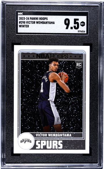 2023 Hoops #298 Victor Wembanyama Winter SGC 9.5