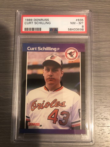 1989 Donruss Curt Schilling PSA 8 #635