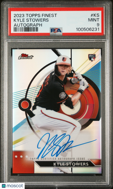 2023 Topps Finest Finest Autographs Kyle Stowers #KS PSA 9