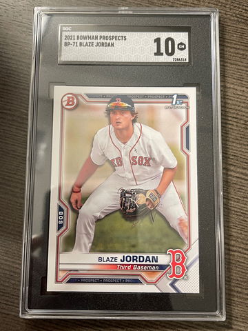 2021 Bowman Blaze Jordan SGC 10