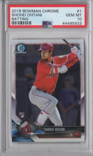 2018 Bowman Chrome Shohei Ohtani PSA 10