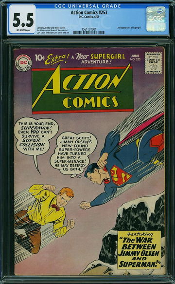 ACTION COMICS #253, CGC 5.5 FN-