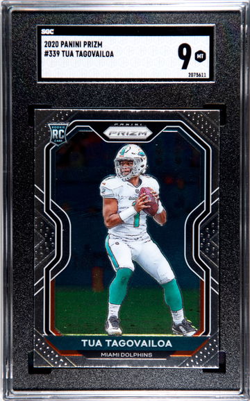 2020 PANINI PRIZM #339 TUA TAGOVAILOA RC ROOKIE SGC 9 MT