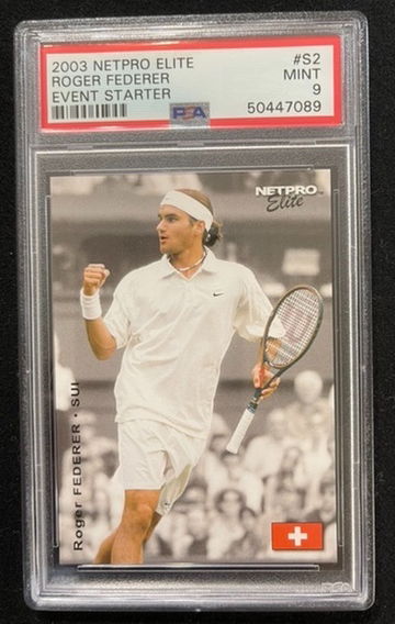 PSA 9 Roger Federer 2003 Netpro Elite #S2 Event Starter Rc 