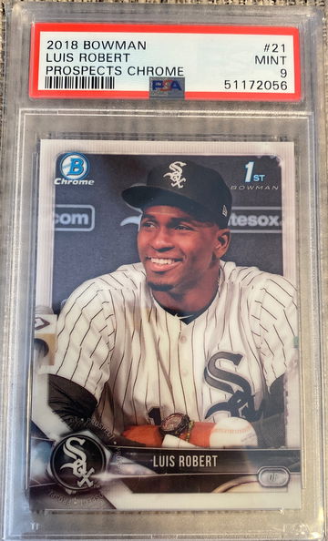 2018 Bowman Chrome Luis Robert psa 9 mint 21