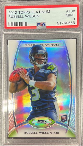 2012 PSA 9 RUSSELL WILSON TOPPS PLATINUM 