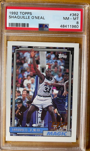 1992 Topps Shaquille O’Neal PSA 8