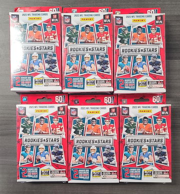 2021 Panini Rookies & Stars NFL Hanger Boxes Sealed - Lot of 6