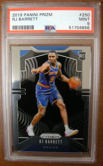 RJ Barrett 2019 Prizm #250 RC PSA 9