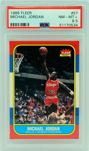 1986 Fleer Michael Jordan PSA 8.5