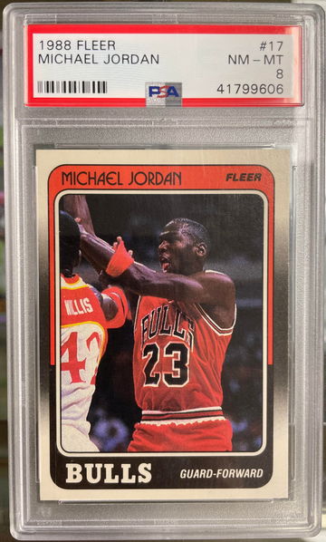 MICHAEL JORDAN 1988 FLEER #17