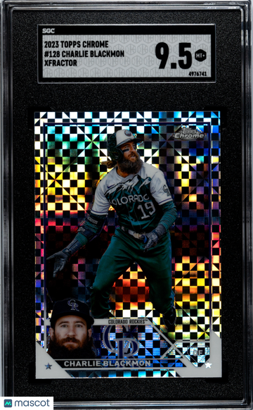 2023 Topps Chrome Charlie Blackmon #128 Xfractor SGC 9.5
