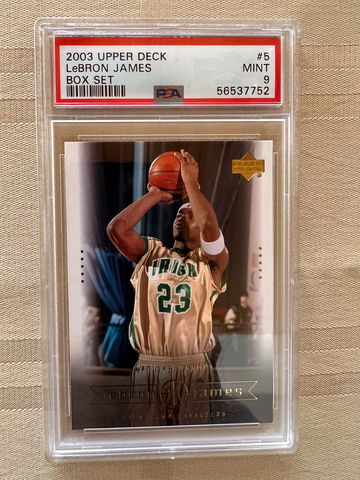2003 LeBron James Upper Deck Box Set #5 PSA 9 Cavs Lakers