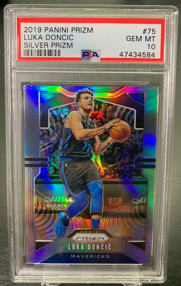 2019 Prizm Silver Luka Doncic Mavericks  PSA 10 #75