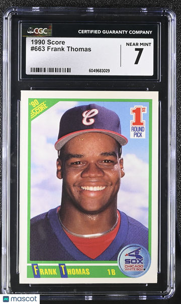 1990 Score Frank Thomas #663 CGC 7
