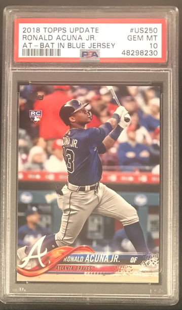 2018 Topps update Ronald acuna US250
