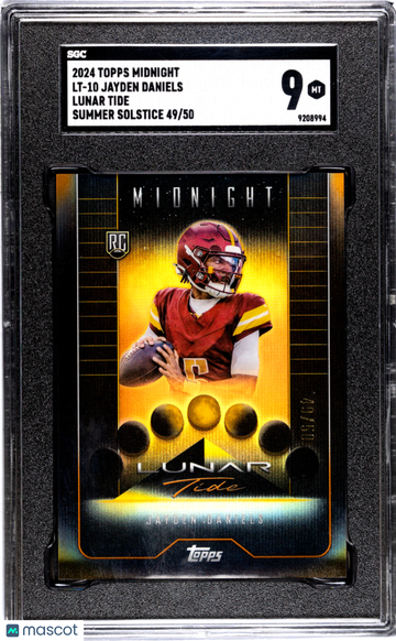 2024 Topps Midnight Jayden Daniels #LT-10 Lunar Tide Summer Solstice SGC 9