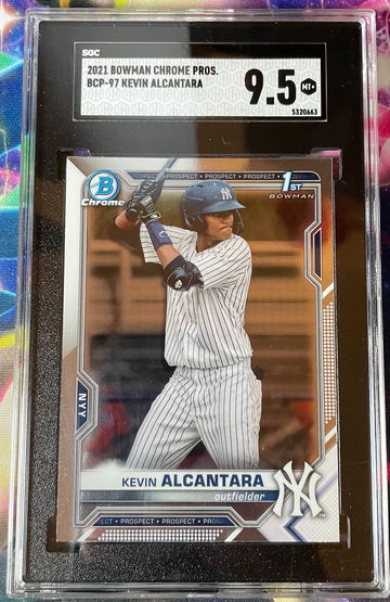 2021 Bowman Chrome BCP-97 Kevin Alcantara SGC 9.5