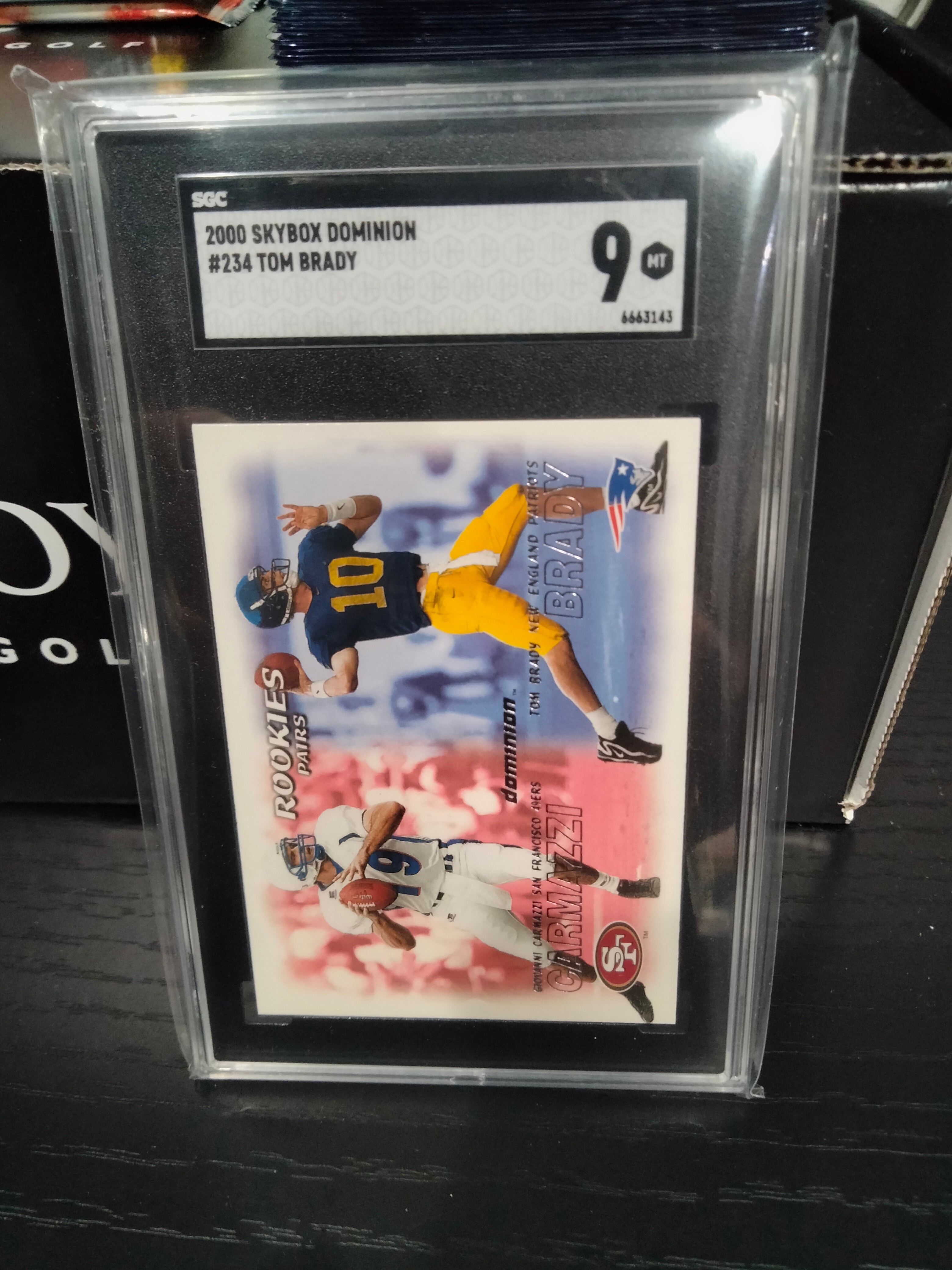 2000 Skybox Dominion Tom Brady RC #234 SGC 9