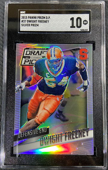2015 Panini Prizm Draft Picks SILVER Dwight Freeney SGC 10 GEM MINT Future HOF
