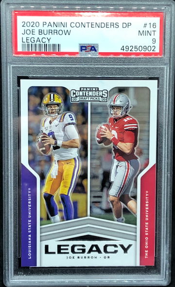 Joe Burrow Rookie 2020 Contenders Legacy PSA 9