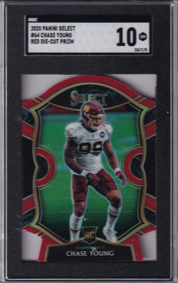 2020 Chase Young Select Red Die-Cut RC SGC 10