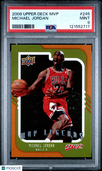 2008 Upper Deck MVP Michael Jordan #245 PSA 9