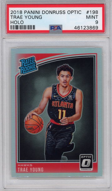 2018-19 Panini Optic Holo Trae Young PSA 9