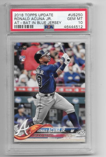 2018 Topps Update Ronald Acuna Jr US250 PSA 10