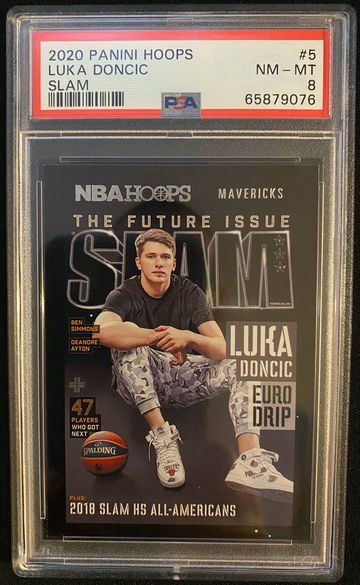 2020 Panini Hoops Luka Doncic SLAM #5 PSA 8! 