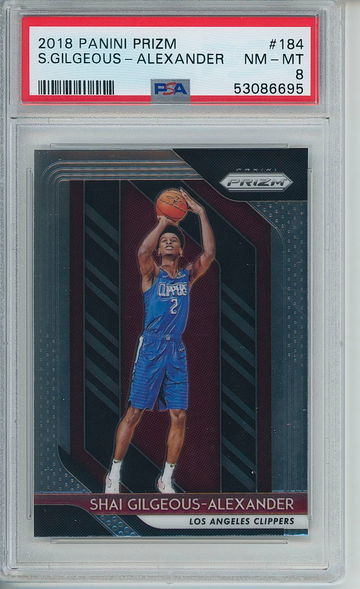 2018 Shai Gilgeous-Alexander Prizm PSA 8 Near-Mint