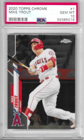 2020 Topps Chrome Mike Trout PSA 10