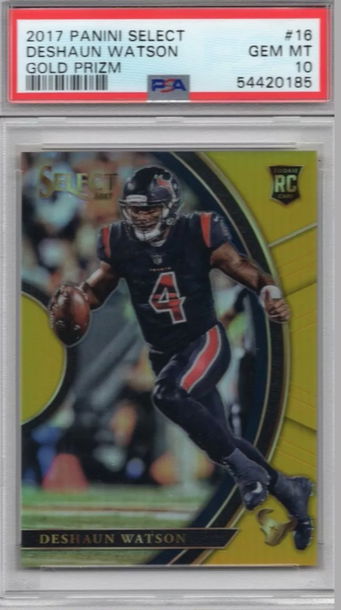 2017 select deshaun Watson gold /10 psa 10
