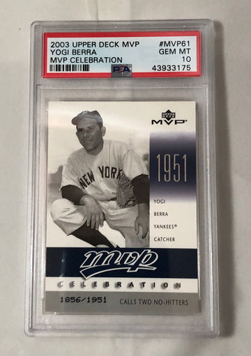 2003 UPPER DECK MVP YOGI BERRA # MVP61 GEM-MT10  (POP1)