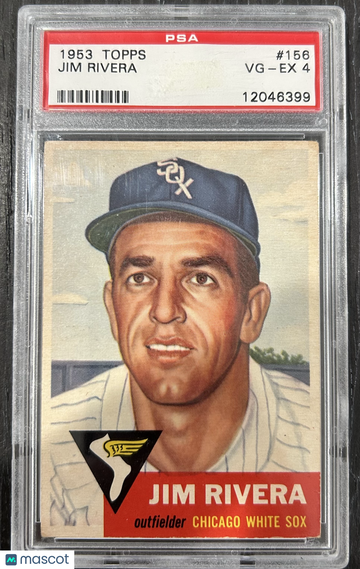 1953 Topps Jim Rivera #156 PSA 4