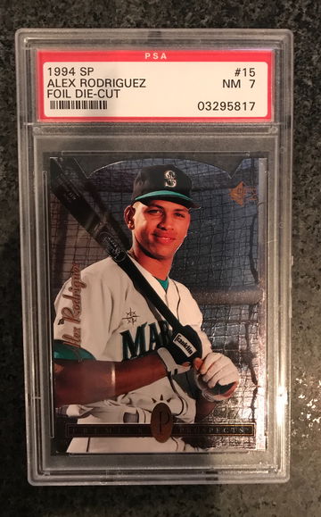 1994 SP Alex Rodriguez Foil Die-Cut PSA 7