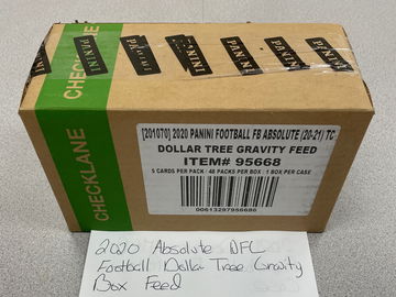 2020 Absolute NFL Football Dollar Tree Gravity Box Feed