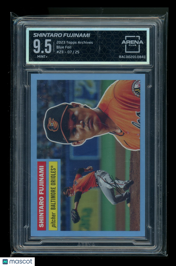 2023 Topps Archives Blue Foil Shintaro Fujinami #23 /25 Arena Club 9.5