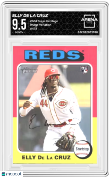 2024 Topps Heritage Elly De La Cruz #473 Image Varation RC Arena Club 9.5