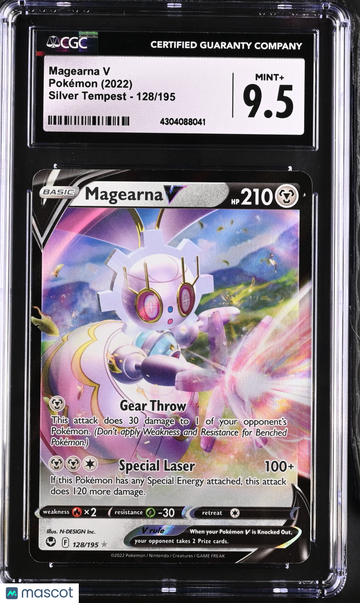 2022 Pokémon Silver Tempest Magearna V Holo CGC 9.5 #128/195