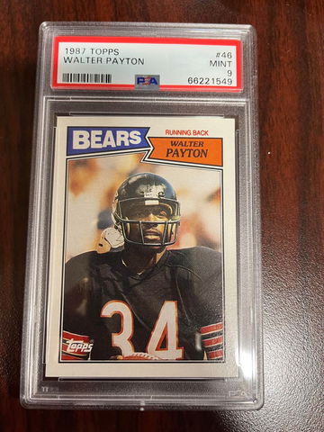 1987 Topps Walter Payton PSA 9
