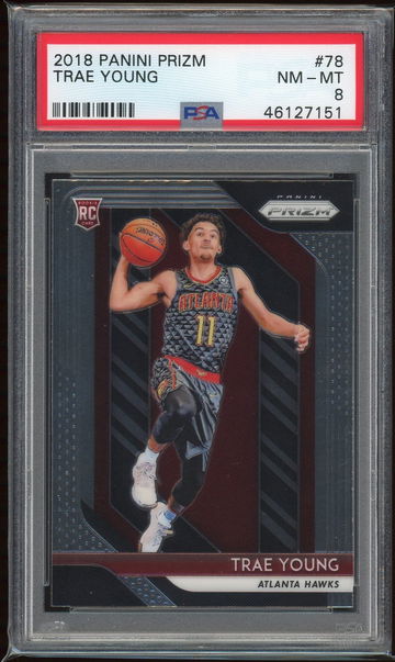 2018 Panini Prizm Trae Young PSA 8