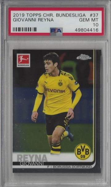 2019 Topps Chrome Bundelisga Giovanni Reyna PSA 10