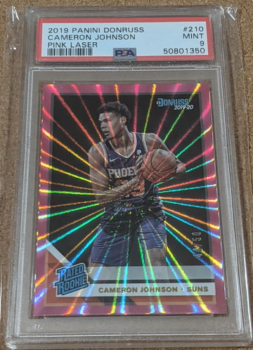 2019-20 Donruss 🏀 Cameron Johnson PSA 9 Pink Laser Rated Rookie /50 Suns RC 🔥