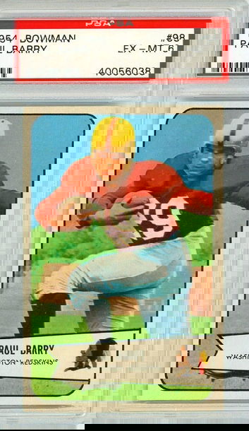 1954 Bowman Paul Barry #98 PSA 6 P1336