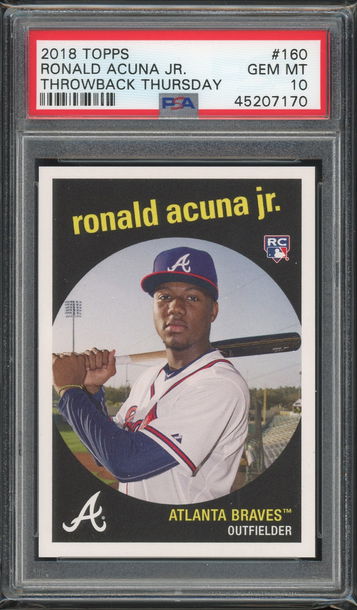 2018 Topps Ronald Acuna Jr Throwback Thursday #160