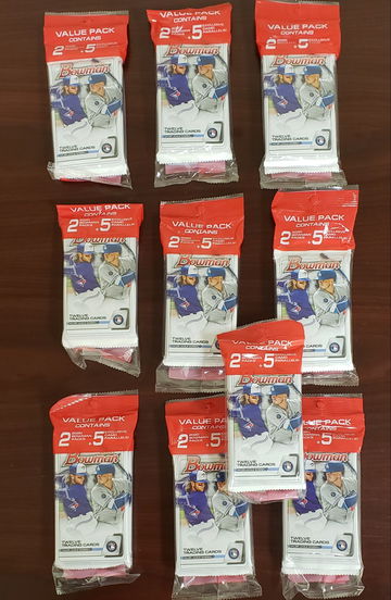 2020 Bowman value pack sealed - lot of 10